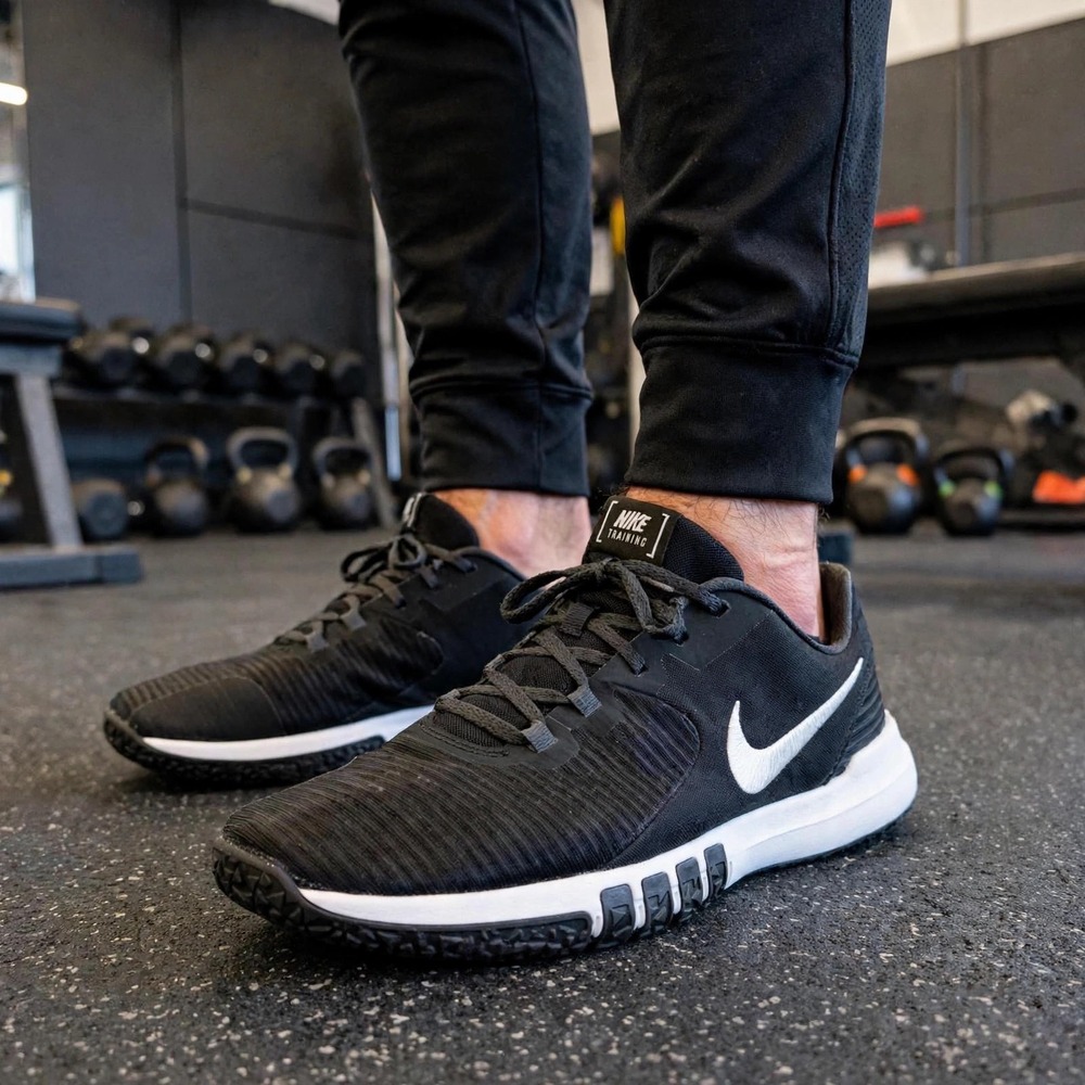 Nike Flex Training Shoes Mens Size 11 Black White Athletic Sneakers CD0197 002